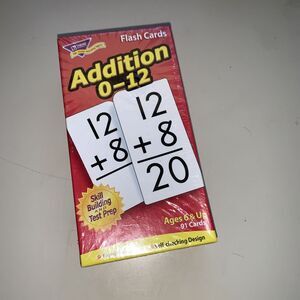 NEW!  TREND Addition 0-12 Flash Cards Age 6+ w 91 Self-Checking Cards NIB